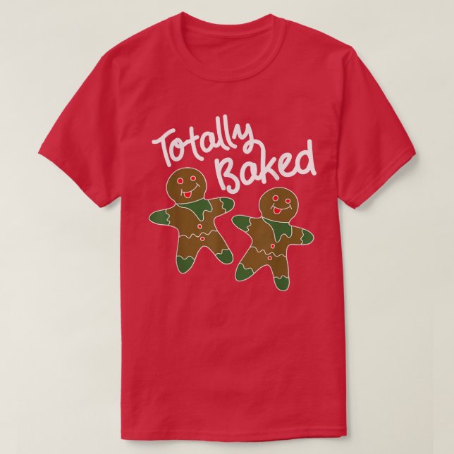 Pepparkaksgubbe jul-kakor Baking Total Ba T Shirt (Design framsida)