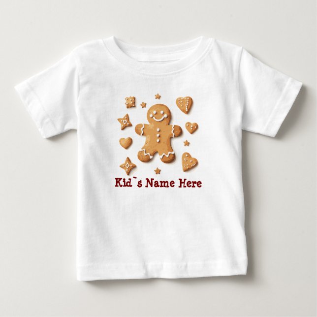 pepparkaksgubbe jul nyår t shirt (Framsida)