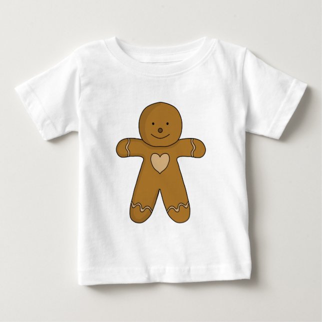 Pepparkaksgubbe Julcookie T Shirt (Framsida)