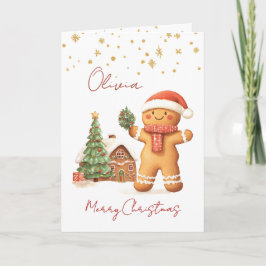 Pepparkaksgubbe Julgran Kids Helgkort