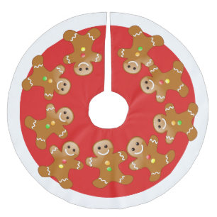 Pepparkaksgubbe Julgransmatta Borstad Polyester