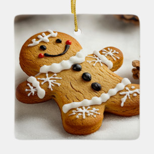 Pepparkaksgubbe Julgransprydnad Keramik