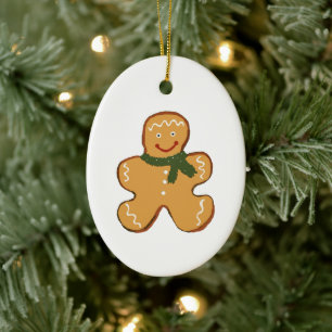 Pepparkaksgubbe Julgransprydnad Keramik