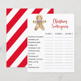 Pepparkaksgubbe Julskåp - spelkort