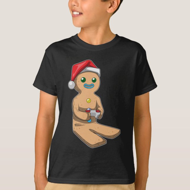 Pepparkaksgubbe Julspelen T Shirt (Framsida)