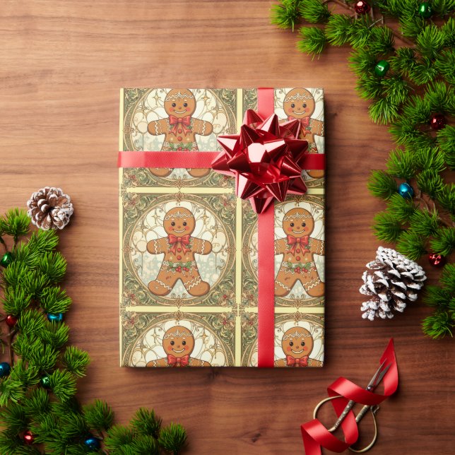 Pepparkaksgubbe Kakor Festive Jul Presentpapper (Julgåva)