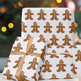 Pepparkaksgubbe kakor julpresentpapper presentpapper