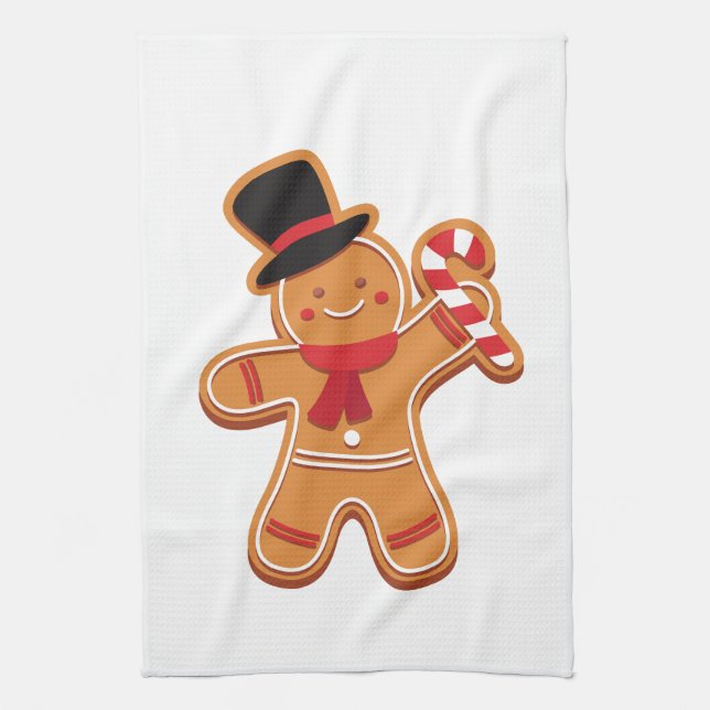 Pepparkaksgubbe Kitchen Towel Kökshandduk (Vertikal)