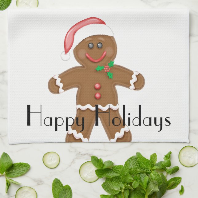 Pepparkaksgubbe Kökshandduk (Vikta)
