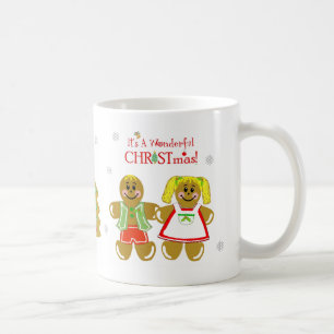Pepparkaksgubbe- & kvinnajulmugg kaffemugg