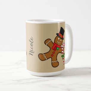 Pepparkaksgubbe Lägg till namn eller text Kaffemugg