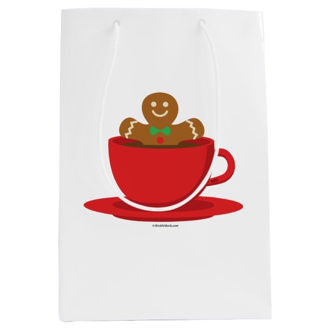 Pepparkaksgubbe Lättare i Hett Chocolate Red Kopp (Framsidan)