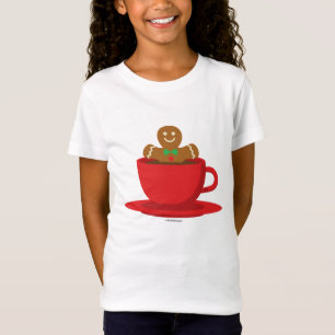 Pepparkaksgubbe Lättare i Hett Chocolate Red Kopp T Shirt