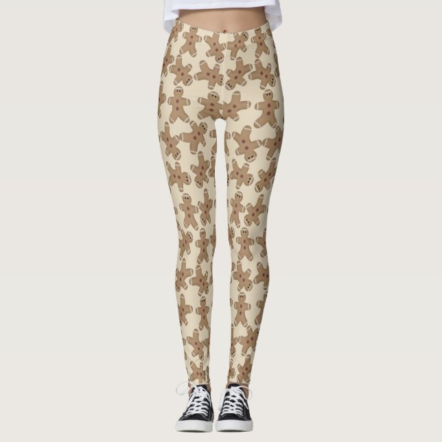 Pepparkaksgubbe Leggings (Framsida)