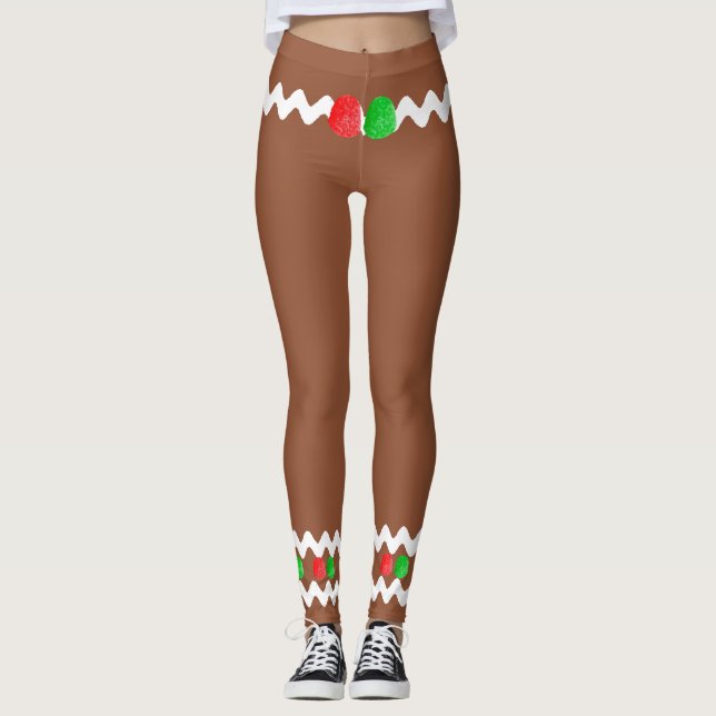pepparkaksgubbe Leggings (Framsida)