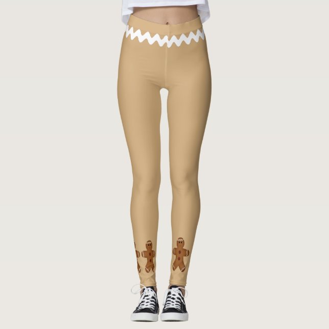 Pepparkaksgubbe Leggings (Framsida)