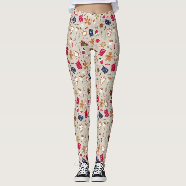 Pepparkaksgubbe Leggings (Framsida)