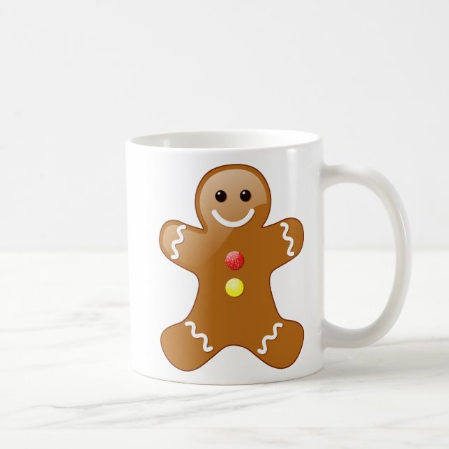 Pepparkaksgubbe med godisknappar kaffemugg (Höger)