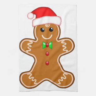 Pepparkaksgubbe med hatten kökshandduk