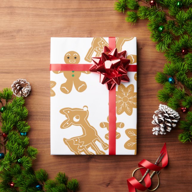 Pepparkaksgubbe Mönster jul Presentpapper (Julgåva)
