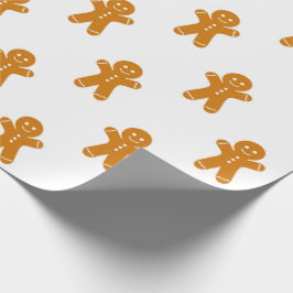 Pepparkaksgubbe mönster: Papper julafton Presentpapper