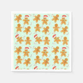Pepparkaksgubbe Mönster Pappersservett