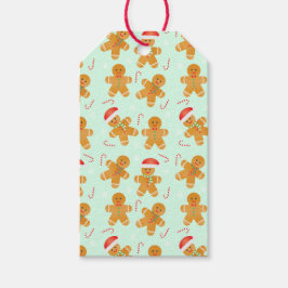 Pepparkaksgubbe Mönster Presentetikett