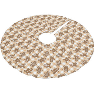 Pepparkaksgubbe Mönster Rustic Play Julgransmatta Borstad Polyester