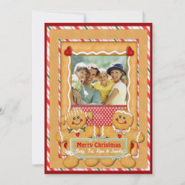 Pepparkaksgubbe och Hälsning Julkort