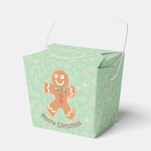Pepparkaksgubbe- och kakamönster presentaskar