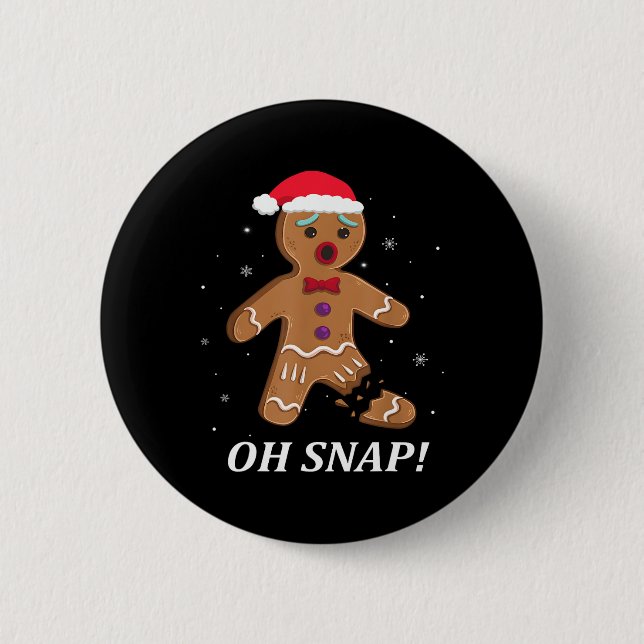 Pepparkaksgubbe Oh Snap jul Cookie Costume B Knapp (Framsida)