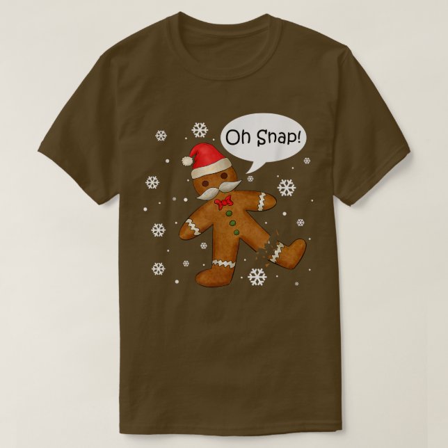 Pepparkaksgubbe Oh Snap jul Cookie Costume B T Shirt (Design framsida)