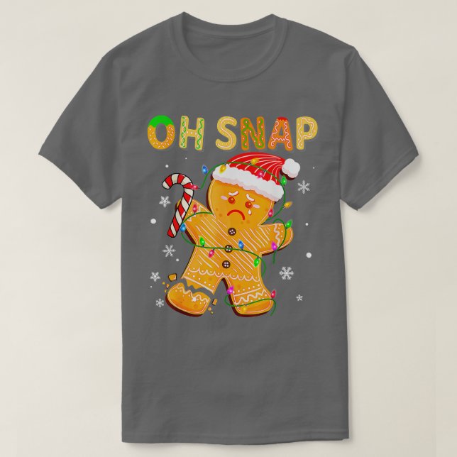Pepparkaksgubbe Oh Snap jul Cookie Costume B T Shirt (Design framsida)