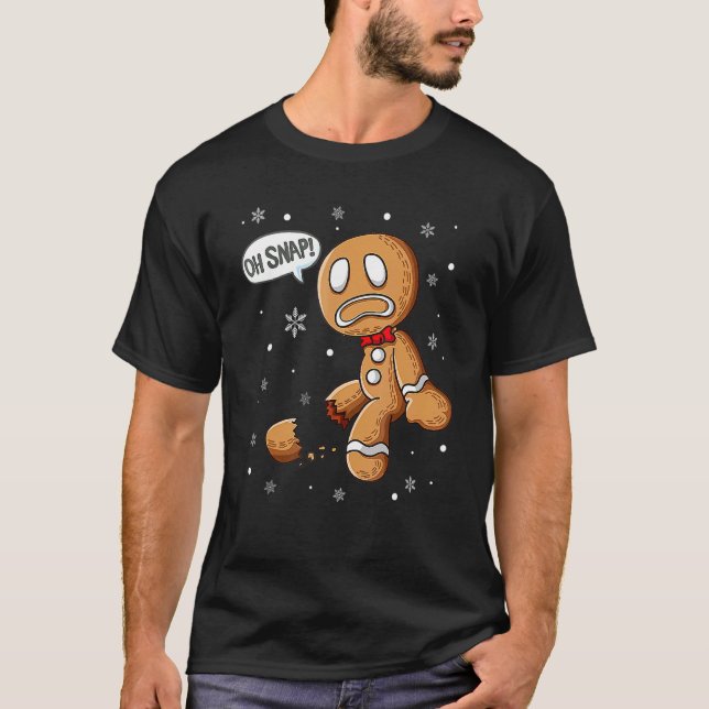 Pepparkaksgubbe Oh Snap jul Cookie Costume B T Shirt (Framsida)