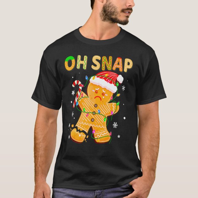 Pepparkaksgubbe Oh Snap jul Cookie Costume B T Shirt (Framsida)