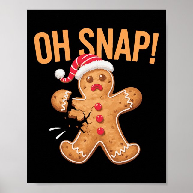 Pepparkaksgubbe Oh Snap Jul  Poster (Framsidan)