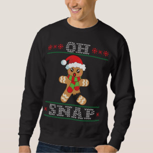 Pepparkaksgubbe Oh Snap jul Ugly Sweater Lång Ärmad Tröja