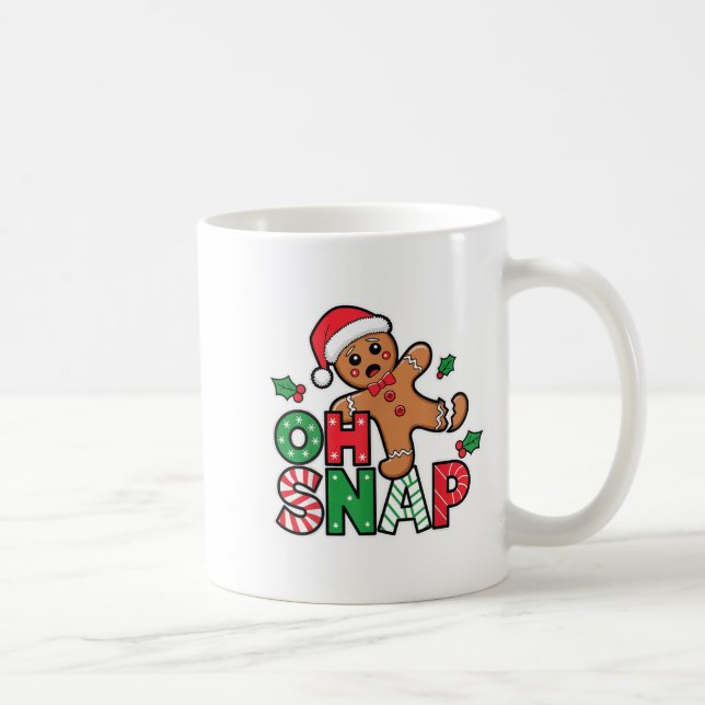Pepparkaksgubbe Oh Snap-Julnyj Cookie Bak Kaffemugg (Höger)