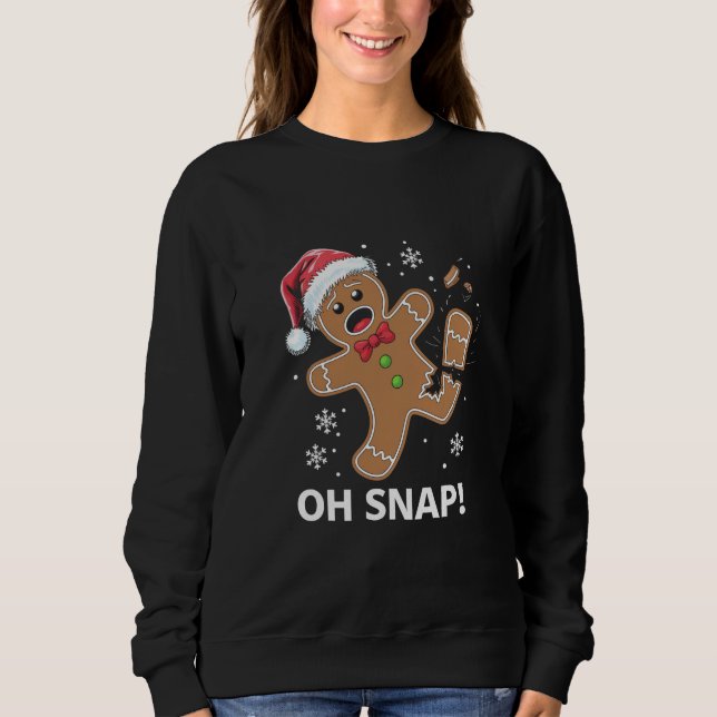 Pepparkaksgubbe Oh Snap-Julnyj Cookie T Shirt (Framsida)