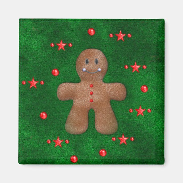 Pepparkaksgubbe om Grönt Magnet (Framsidan)