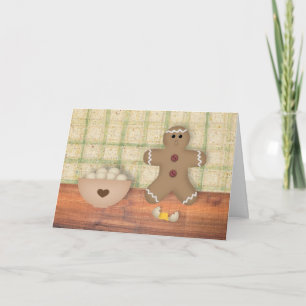 Pepparkaksgubbe Oops julkort Helgkort