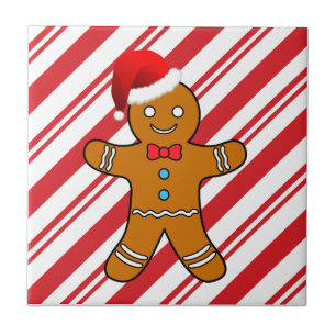 pepparkaksgubbe på jul kakelplatta