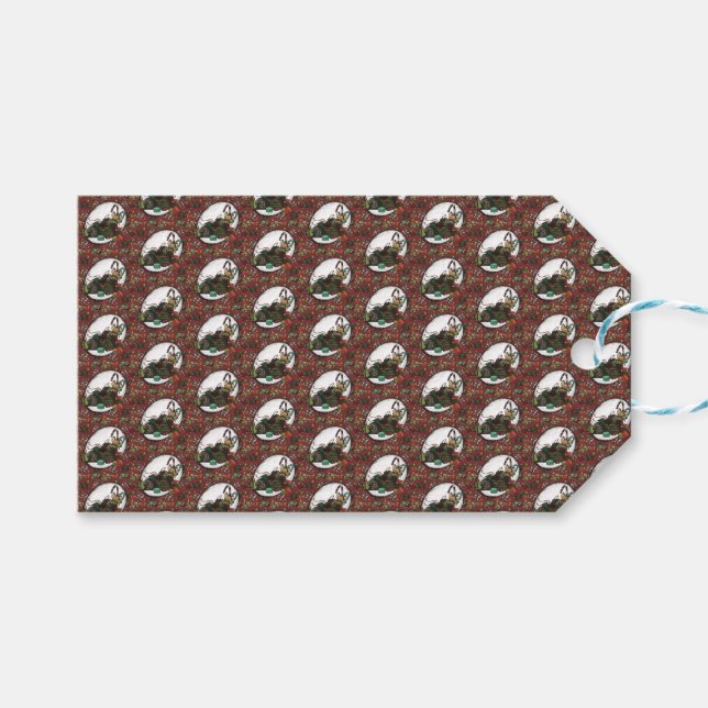 Pepparkaksgubbe- Pepparmynta Presentetikett (Framsidan (Horisontell))