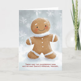 Pepparkaksgubbe Personlig Tränare Jul Kort