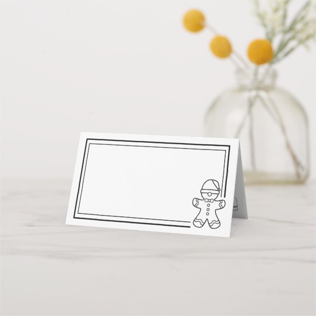 Pepparkaksgubbe Placeringskort (Framsida)