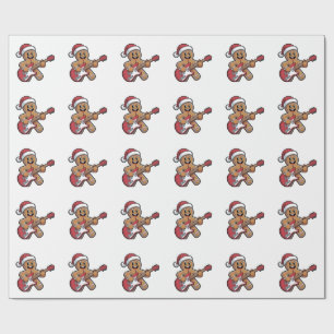 Pepparkaksgubbe Play Guitar Electric-jul Presentpapper