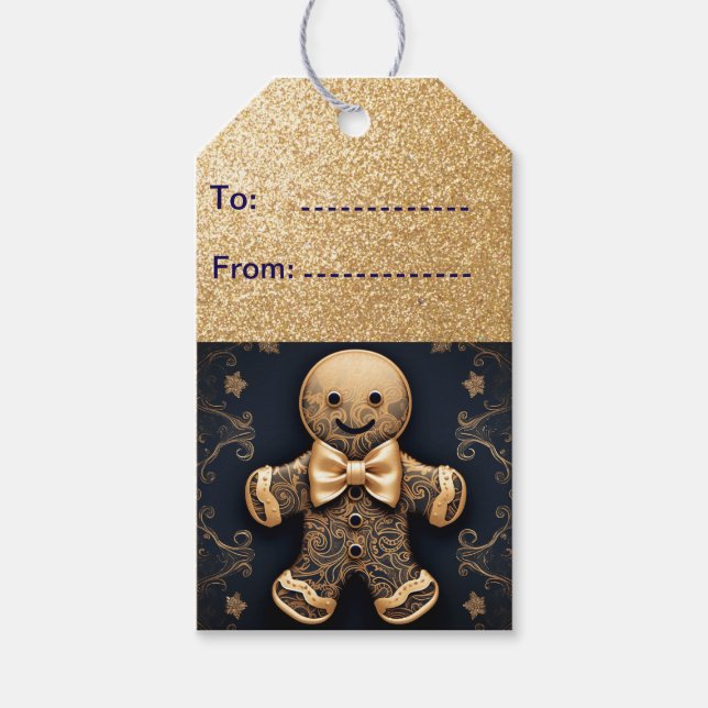 Pepparkaksgubbe Presentetikett (Framsidan)