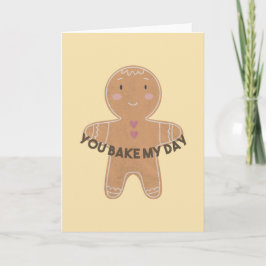 Pepparkaksgubbe Pun: Du tar min dag Anteckningskort