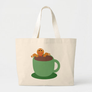 Pepparkaksgubbe Relaxing Cocoa Helgdag Roligt Toon Jumbo Tygkasse