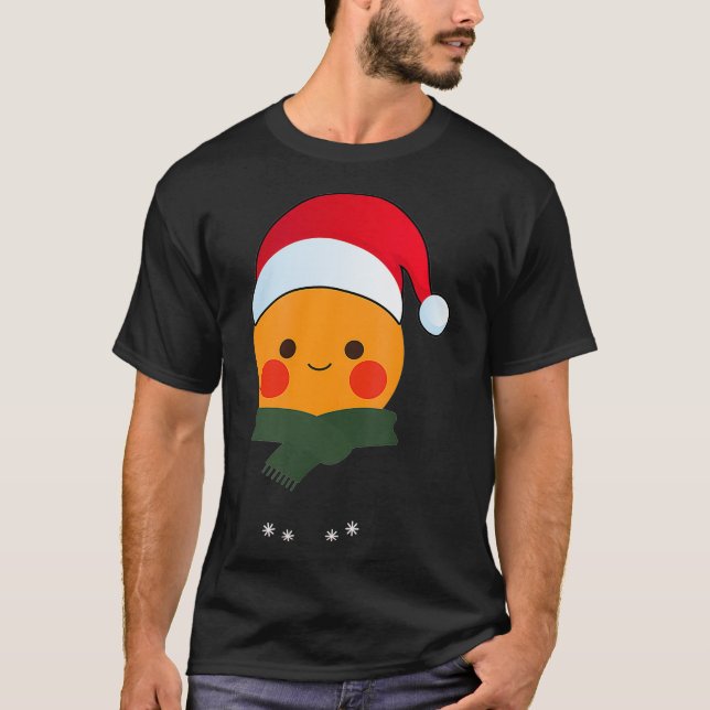 Pepparkaksgubbe Santa Hat Costume jul Cookie T Shirt (Framsida)